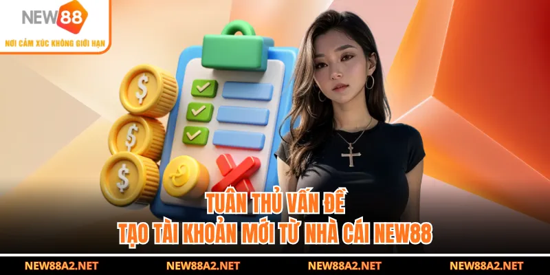 Tuân thủ vấn đề tạo tài khoản mới từ nhà cái NEW88