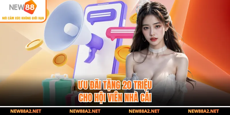 Ưu đãi tặng 20 triệu cho hội viên nhà cái